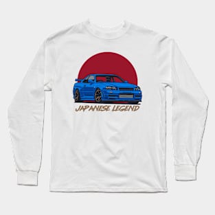 R34 GTR Skyline Long Sleeve T-Shirt